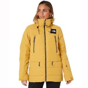 The North Face Pallie Ski Winter Jacket Coat Down Yellow Golden Spice Small